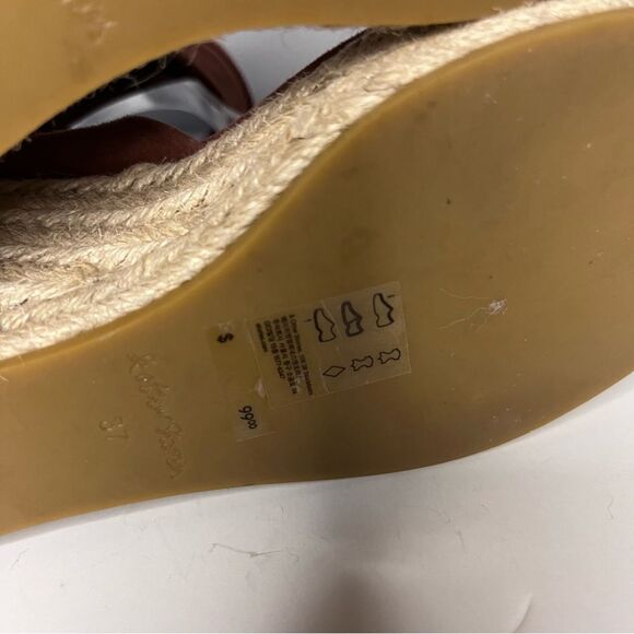 & OTHER STORIES Suede Lace Up Espadrille Wedges size 7 - Picture 10 of 10